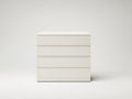 Cómodas de madera 80 x 40 x 85 cm - Blanco crema - 4 cajones y diseño minimalista