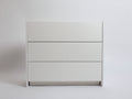 Cómodas de madera 80 x 40 x 78 cm - Blanco - 3 cajones y diseño minimalista