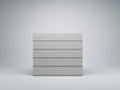 Cómodas de madera 82 x 42 x 100 cm - Blanco - 5 cajones sin tiradores - Diseño moderno